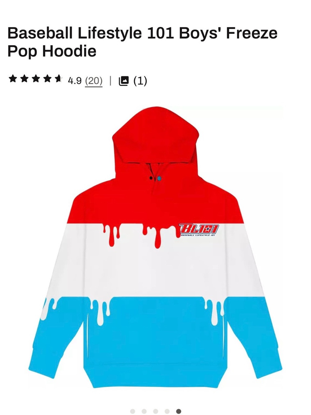 Boys baseball lifestyle 101 hoodie